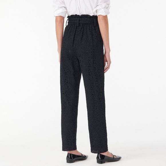 J.Crew Collection Black Lace Pants Fully Lined Size 4T - Picture 2 of 9